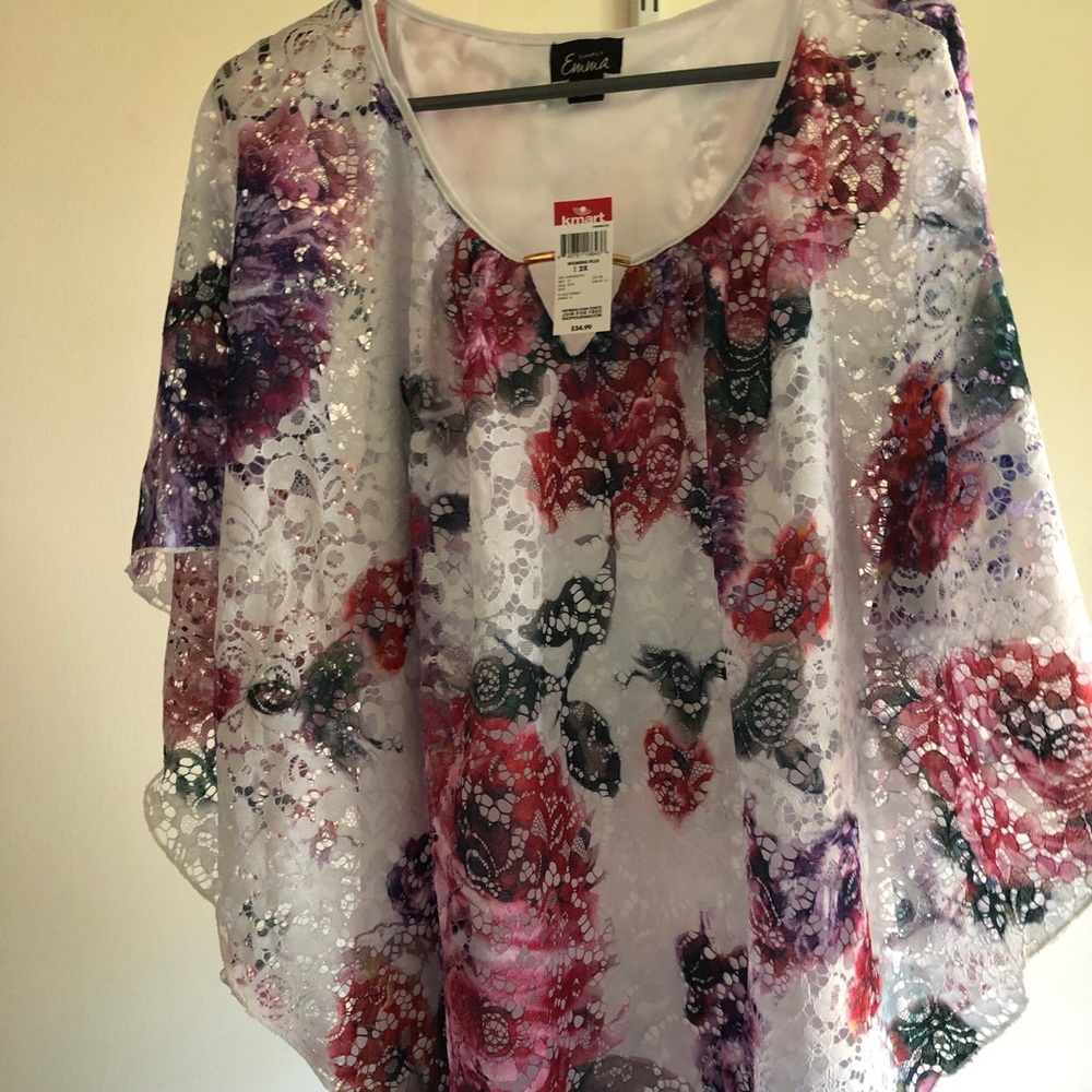 NWT Lace Summer Top Size 2x